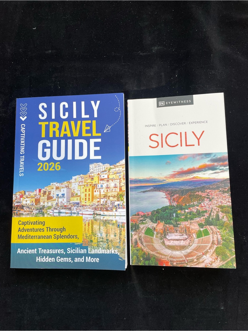 2 Sicily Travel Guides PB Eyewitness Sicily 2024 & Sicily Travel Guide 2026